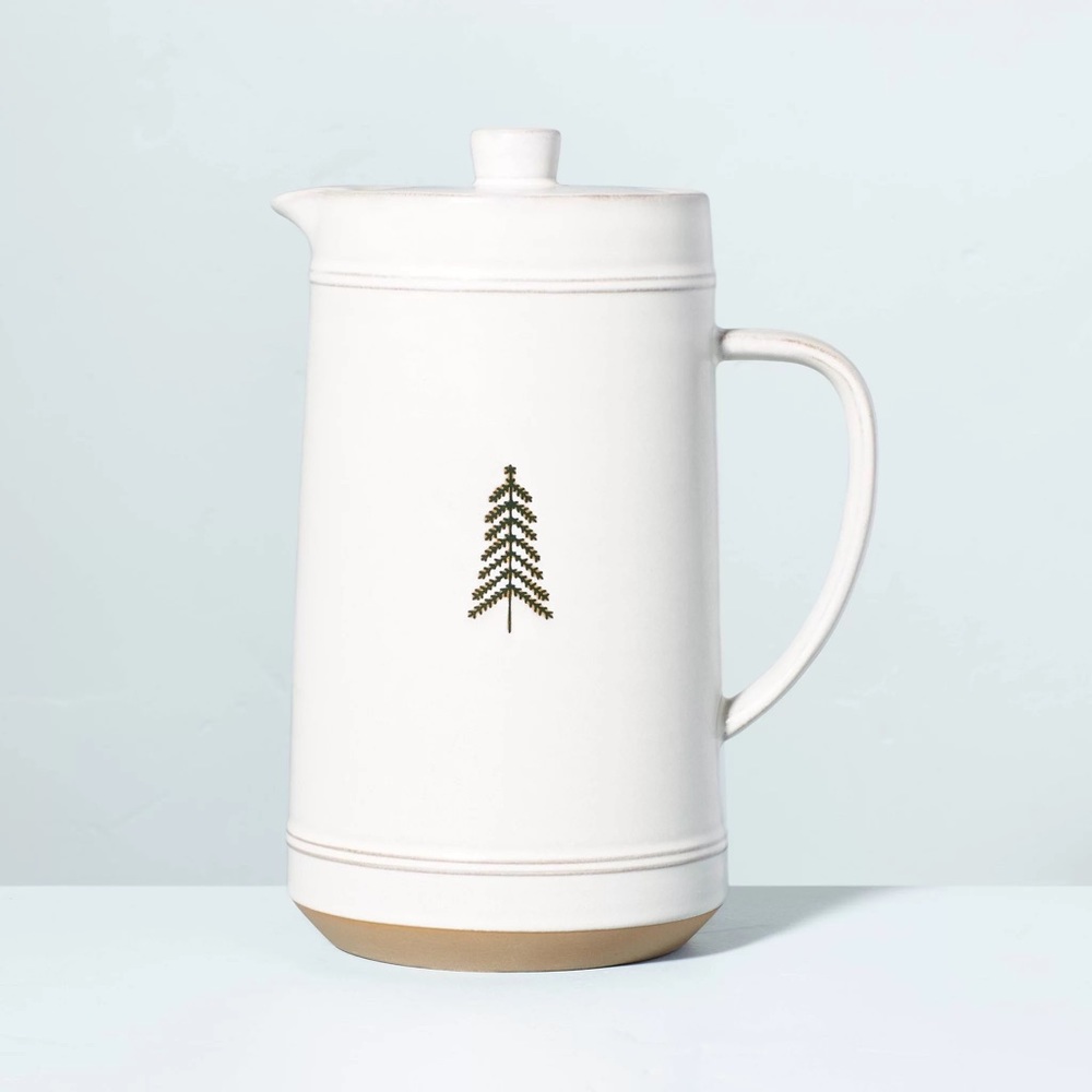 ISO Hearth & Hand With Magnolia Winter Tree Stoneware Hot Cocoa Serving Pot